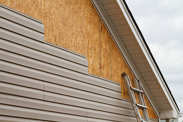 Professional Emergency Siding Repair technician working in Amston, CT